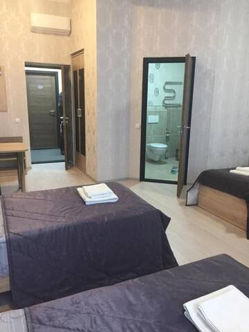 Фото номера Четырехместный номер с душем Отель Hotel Byg г. Брест 9